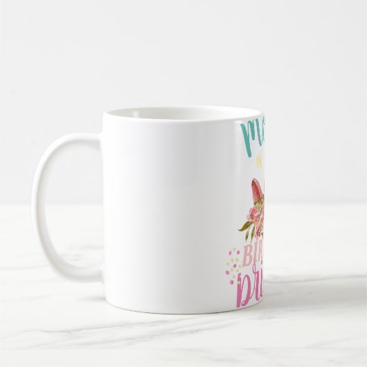 Custom Unicorn Blumenhorn Mutter Prinzessin Gesche Kaffeetasse (Links)