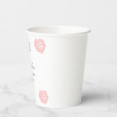 Custom Unicorn Cute Pink Birthday Party  Pappbecher (Links)