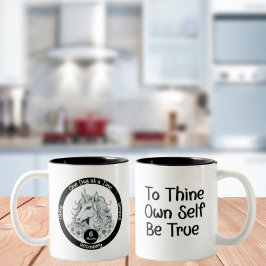 Custom Unicorn Sobriety Meilenstein Geschenk Zweifarbige Tasse