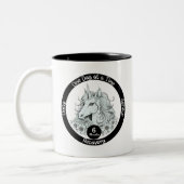 Custom Unicorn Sobriety Meilenstein Geschenk Zweifarbige Tasse (Links)