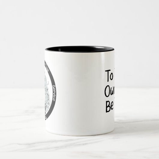 Custom Unicorn Sobriety Meilenstein Geschenk Zweifarbige Tasse (Mittel)