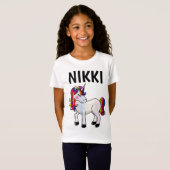 CUSTOM UNICORN T - SHIRT (Vorne ganz)