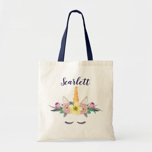 Custom Unicorn Tote Bag Tragetasche (Vorne)