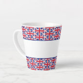 Custom Union Jack Hotel Milchtasse (Linke Ecke)