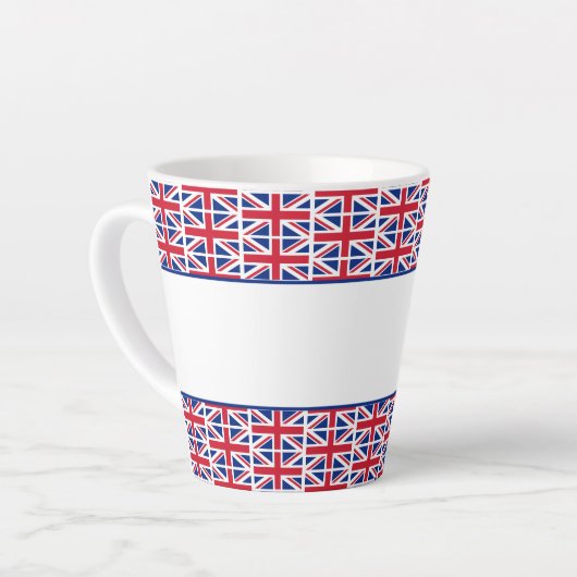 Custom Union Jack Hotel Milchtasse (Linke Ecke)