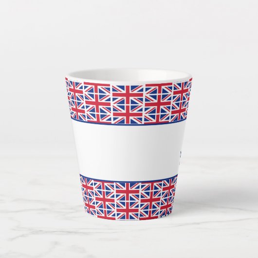 Custom Union Jack Hotel Milchtasse (Vorderseite)
