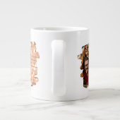 Custom Unique 2 Foto Collage I Liebe Meine Freundi Jumbo-Tasse (Rückseite)