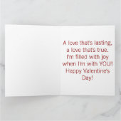 Custom Unique 2 Foto Collage I Liebe Meine Freundi Karte (Innenseite)