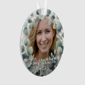 Custom Unique Classic Beileid floral Memorial Ornament (Vorderseite)