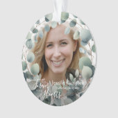 Custom Unique Classic Beileid floral Memorial Ornament (Vorderseite)