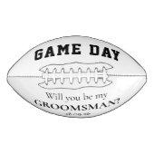 Custom Unique Football Trauzeugen Vorschlag Gesche (Vorderseite)