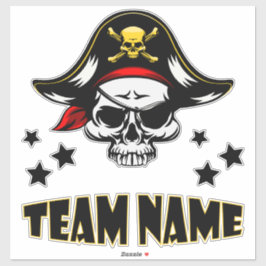 Custom Unique Personalisiert Pirate Aufkleber