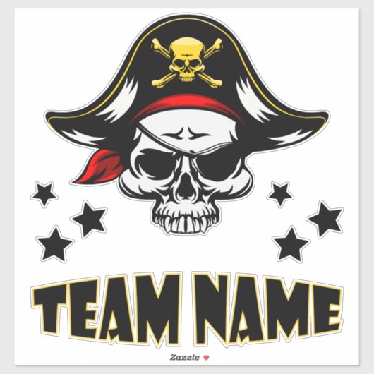 Custom Unique Personalisiert Pirate Aufkleber (Blatt)