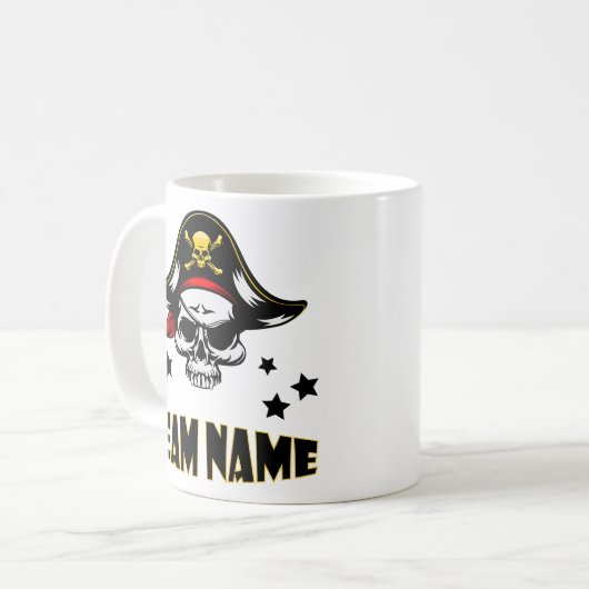 Custom Unique Personalisiert Pirate Kaffeetasse (Vorderseite Links)
