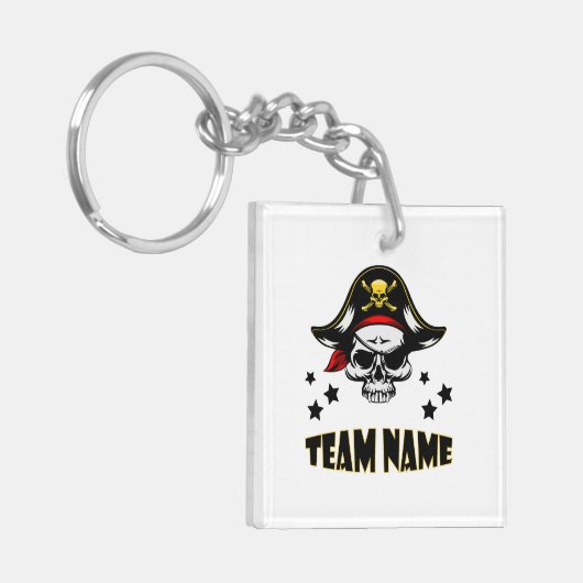 Custom Unique Personalisiert Pirate Schlüsselanhänger (Vorderseite links)