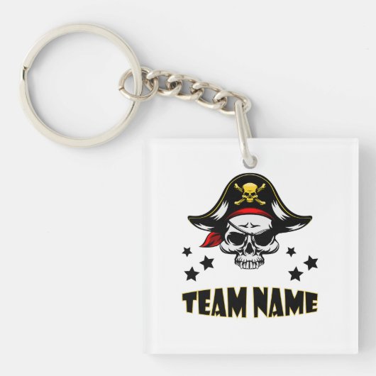 Custom Unique Personalisiert Pirate Schlüsselanhänger (Vorderseite)