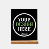 custom, unique, sleek & minimalist acrylschild (Vorderseite)