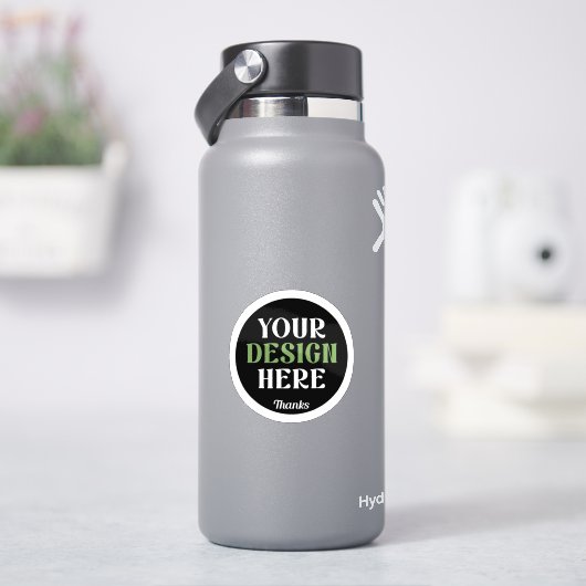 custom, unique, sleek & minimalist aufkleber (HydroFlask)