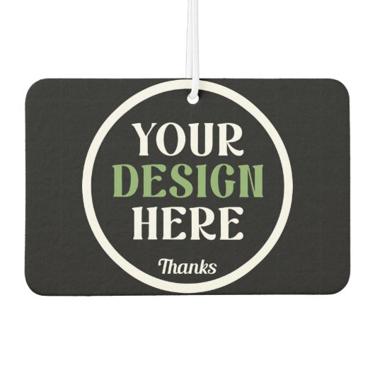 custom, unique, sleek & minimalist autolufterfrischer (Vorderseite)