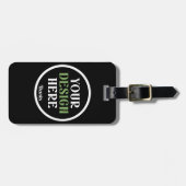 custom, unique, sleek & minimalist gepäckanhänger (Vorderseite horizontal)