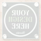 custom, unique, sleek & minimalist glasuntersetzer (Rückseite)