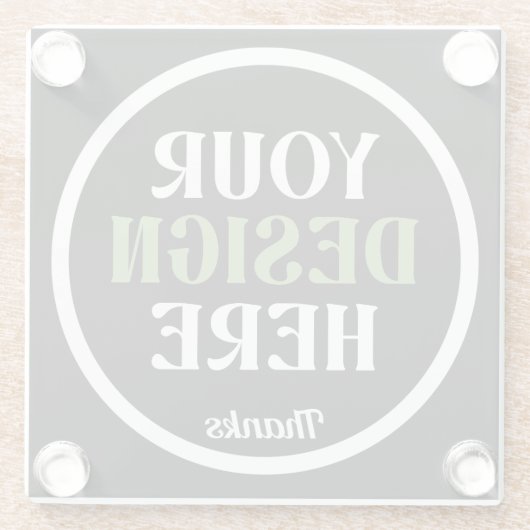 custom, unique, sleek & minimalist glasuntersetzer (Rückseite)