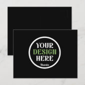 custom, unique, sleek & minimalist hershey®'s kiss postkarte (Vorne/Hinten)