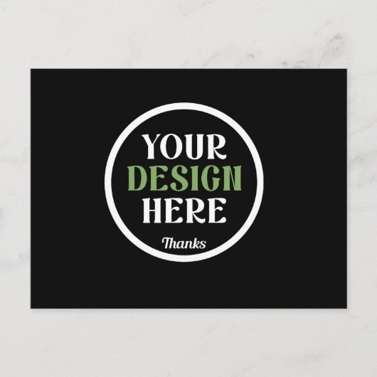 custom, unique, sleek & minimalist hershey®'s kiss postkarte (Vorderseite)