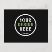 custom, unique, sleek & minimalist hershey®'s kiss postkarte (Vorderseite)