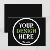 custom, unique, sleek & minimalist hershey®'s kiss postkarte (Vorne/Hinten)