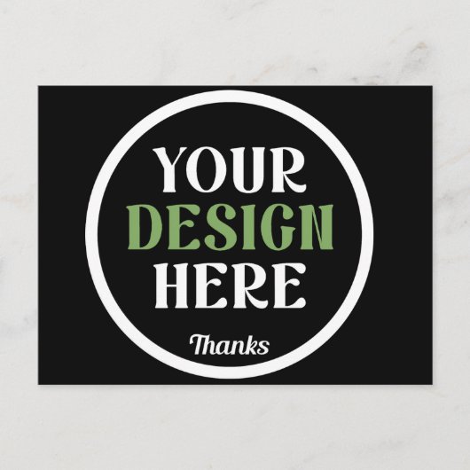 custom, unique, sleek & minimalist hershey®'s kiss postkarte (Vorderseite)