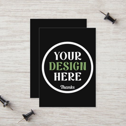 custom, unique, sleek & minimalist hershey®'s kiss telefonnummerkarte (Vorderseite/Rückseite Beispiel)