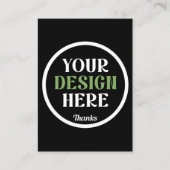 custom, unique, sleek & minimalist hershey®'s kiss telefonnummerkarte (Vorderseite)