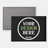 custom, unique, sleek & minimalist magnet (Vorderseite/Rückseite)