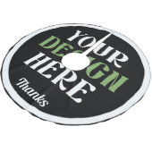 custom, unique, sleek & minimalist polyester weihnachtsbaumdecke (Schrägansicht)