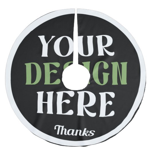 custom, unique, sleek & minimalist polyester weihnachtsbaumdecke (Vorderseite)