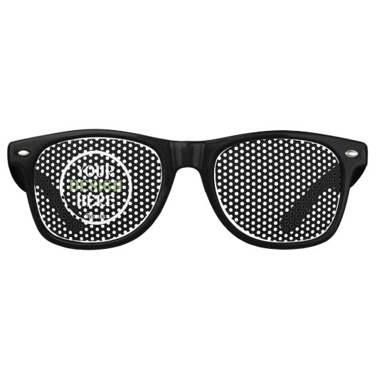 Custom, unique, sleek & minimalistParty Sonnenbril Partybrille (Vorderseite)
