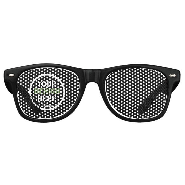 Custom, unique, sleek & minimalistParty Sonnenbril Partybrille (Vorderseite)