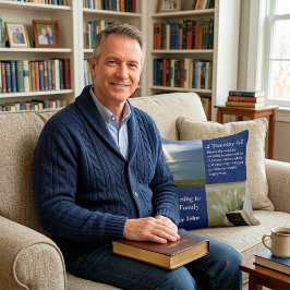 Custom Unique Weihnachtsgeschenke für Pastors Blue Kissen