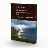 Custom Unique Weihnachtsgeschenke für Pastors Brow Fotoblock (Rechts)