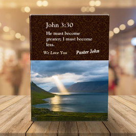 Custom Unique Weihnachtsgeschenke für Pastors Brow Fotoblock