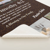 Custom Unique Weihnachtsgeschenke für Pastors Brow Sherpadecke (3/4)