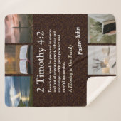 Custom Unique Weihnachtsgeschenke für Pastors Brow Sherpadecke (Vorderseite (Horizontal))