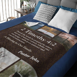 Custom Unique Weihnachtsgeschenke für Pastors Brow Sherpadecke