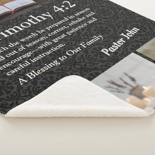 Custom Unique Weihnachtsgeschenke für Pastors Grau Sherpadecke (3/4)