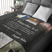 Custom Unique Weihnachtsgeschenke für Pastors Grau Sherpadecke