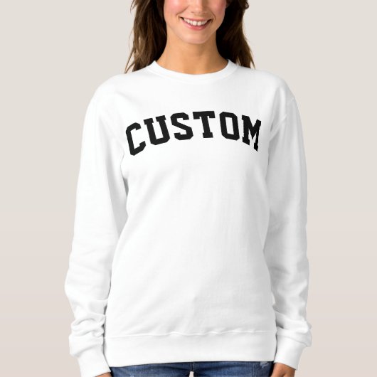 Custom University College Letter Gift Crewneck Sweatshirt (Vorderseite)