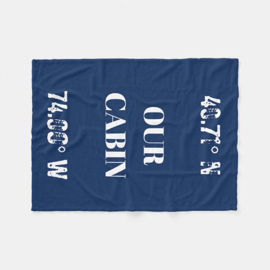 Custom Unsere Kabine koordiniert Fleece Blanket (Vorderseite (Horizontal))
