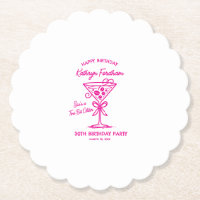 Custom Untersetzer 30. Geburtstag Pink Espresso Ma