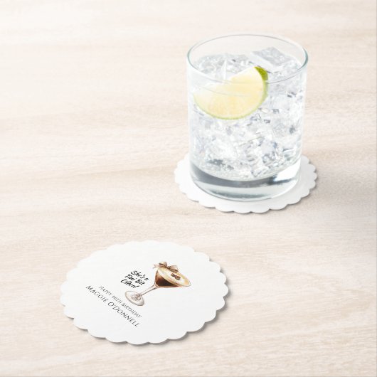 Custom Untersetzer 90. Geburtstag Espresso Martini (Vor Ort)